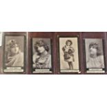 Ogdens (Dominoes Backs) Actress and Beauties 1900. Four cards in VG/EX