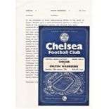 Chelsea v Bolton Wanderers 1961 January 14th League vertical crease