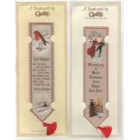 Cash's Woven Silk Bookmarks-Two beautiful winter scene bookmarks in immaculate condition(Ice