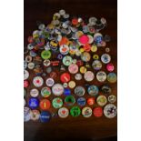 Vintage Tin Pin Badges ranging from the 1970s onward including (100+) mostly Birthday and