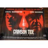 Crimson Tide - Cinematic Poster, starring Denzel Washington and Gene Hackman double sided poster,