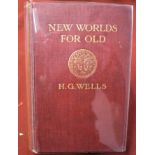 New Worlds for Old by H.G. Wells, First edition printed 1908. In very good condition