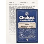 Chelsea v Blackburn Rovers 1960 September 7th League horizontal crease