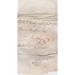 Hampshire 1795 - Wrapper Liphook to Large by Glasgow, Large Free, signed Bute, with SL Liphook.