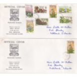 Falkland Islands 1970 two covers posted within Port Stanley issued to commemorate the departure of