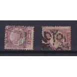 Great Britain 1870-79-SG48 used 1/2d x2 - cat value £60