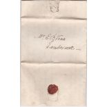 Great Britain 1820-1826-pair of folded letters posted to Ms Venn. Camberwell (1) bears no marks or