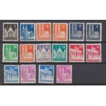 Germany Allied Occupation 1948-50-British and US Zones-u/m perf11issues SGA108,A110,A112,A114,