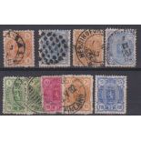 Finland 1875-1889 definitives including S.G. 82, 87, 102, 103 used and S.G. 148-150 used, 151 m/m.