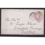 Great Britain 1875-Prepaid Michel U8A envelope posted to Ampthill cancelled 23.7.75 with Norwich cds