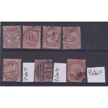Great Britain 1870-Defintives SG49 used 1/d (7)-cat value £25 each
