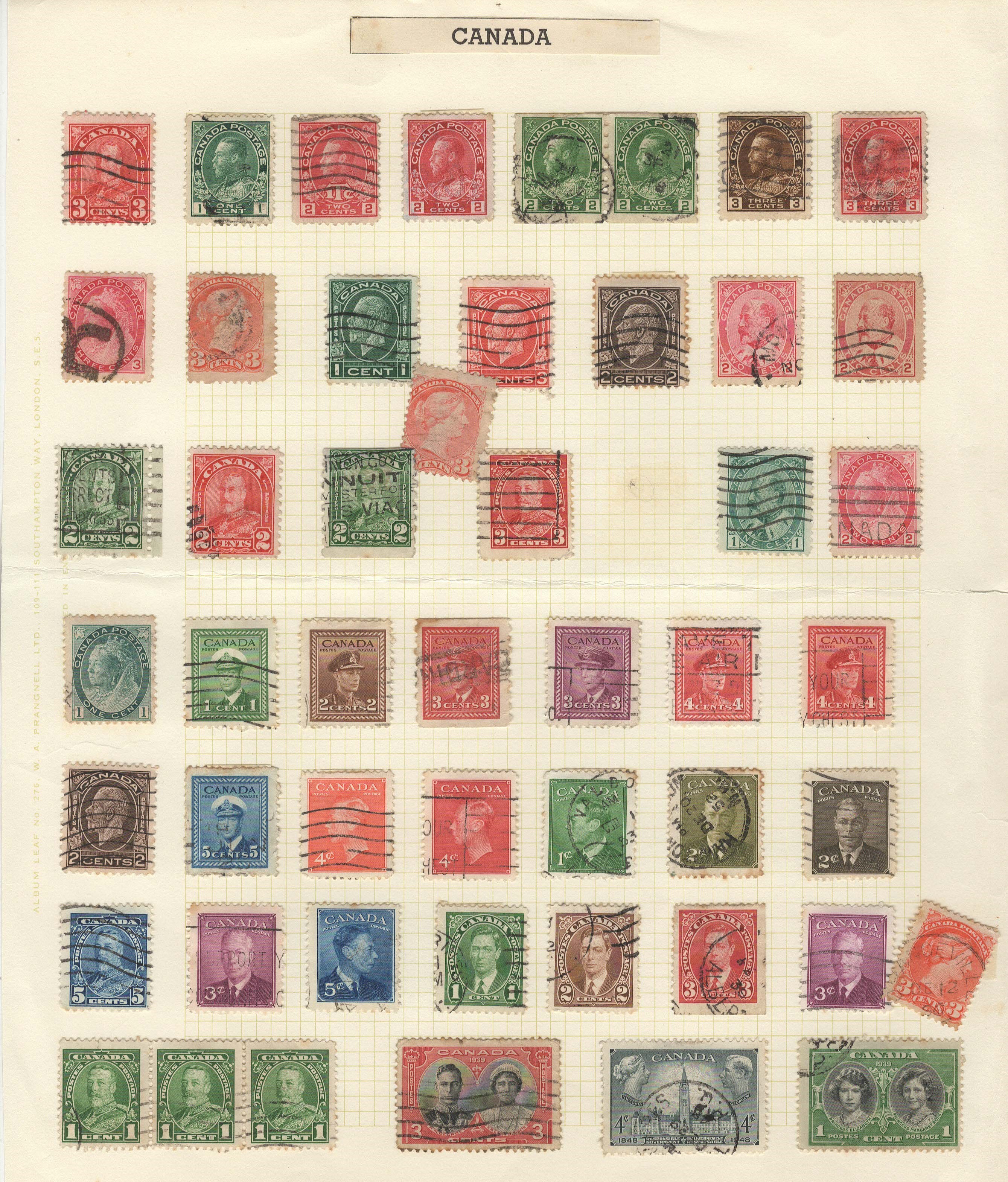 Canada 1870-1988 Collection of m/m and used on (10) pages. Cat £125+