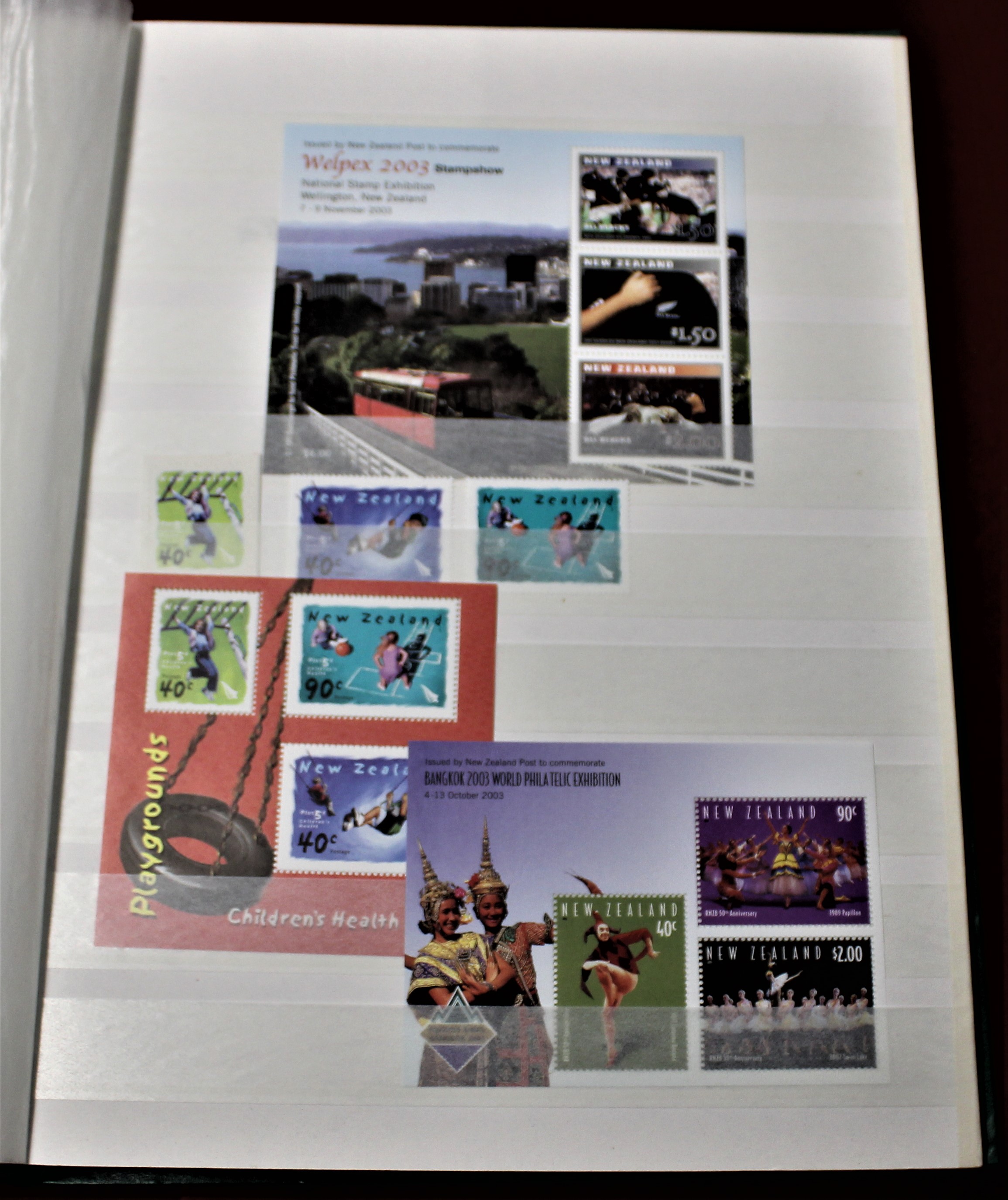 New Zealand 1999-2005 Stockbook containing u/m commemoratives on (32) pages, includes self - Image 2 of 4