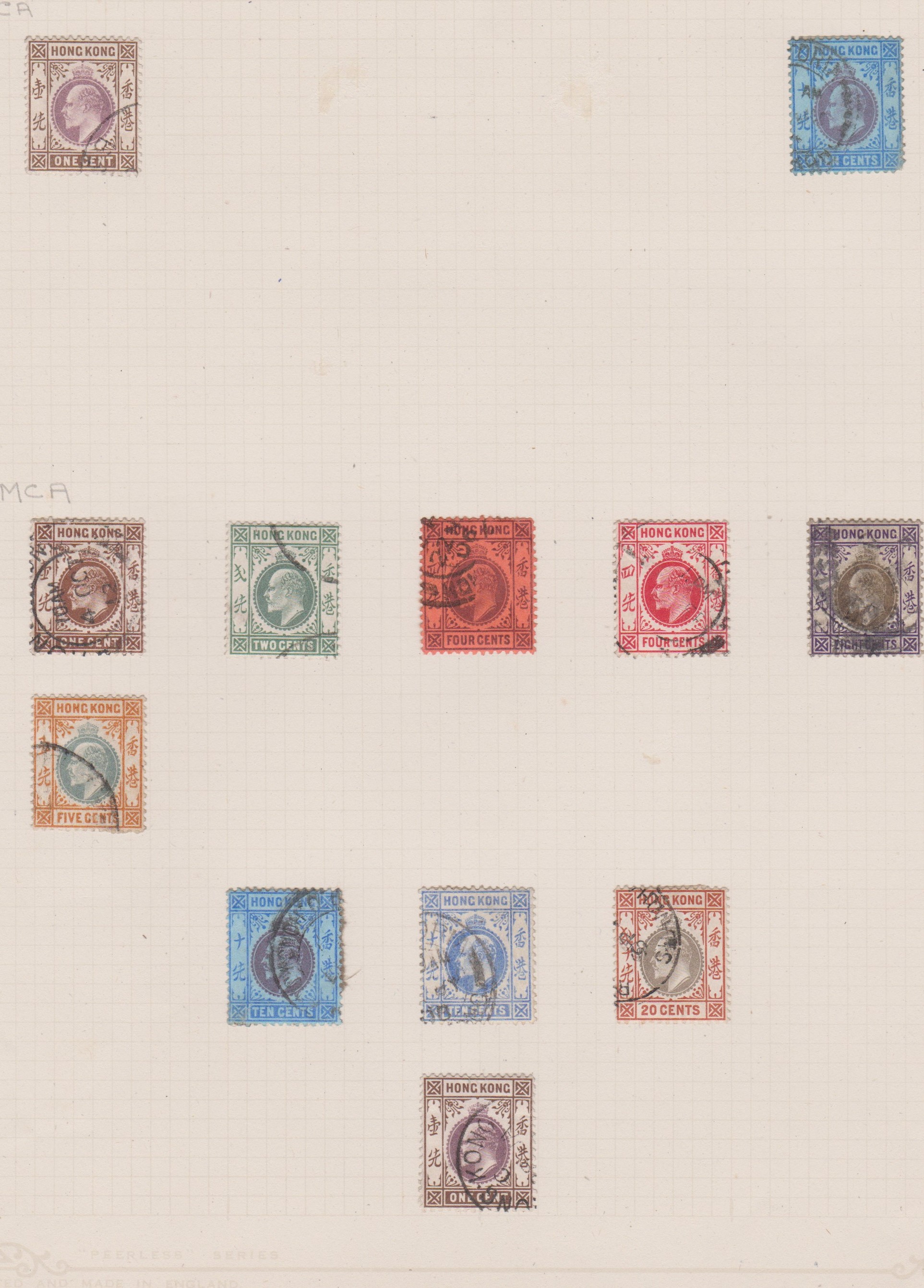 Hong Kong 1880-1992 collection of m/m and used stamps (12) pages. Cat £365.50