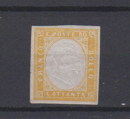 Italian States (Sardinia) 1862 definitive SG 60 m/m 80c. Cat £40+