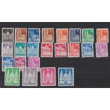 Germany Allied occupation 1948-50-British and US Zones-SG A108-A109,A110a Type III-A111-A112,mA114,