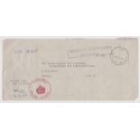 British Guiana 1964-Envelope posted to Crown Agents London airmail-cancelled 15.2.64-violet boxed
