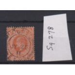 Great Britain 1911 - 4d bright orange SG278 fine used, London circular date stamp