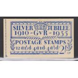 Great Britain 1935-Silver Jubilee 2/- booklet No.398, SG AB17. Very clean and fresh