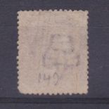 Great Britain 1864-Penny red - plate 149-Watermarkinverted-used blunt corner perforation
