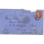 Great Britain 1870-Envelope posted to London cancelled 13.12.1870 with an indistinct cds and a 690