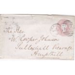 Great Britain 1878-Prepaid Michel 49A envelope posted to Ampthill cancelled Reading 15.5.78 with