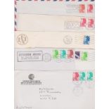 France 1983-85-Group of (16) commercial envelopes posted to Hatchards Book Sellers, London from