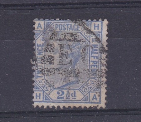 Great Britain 1880-SG142 used 2.1/2d blue plate 18