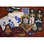 British and Commonwealth Military Cloth Patches (25) including Royal Navy patches, British