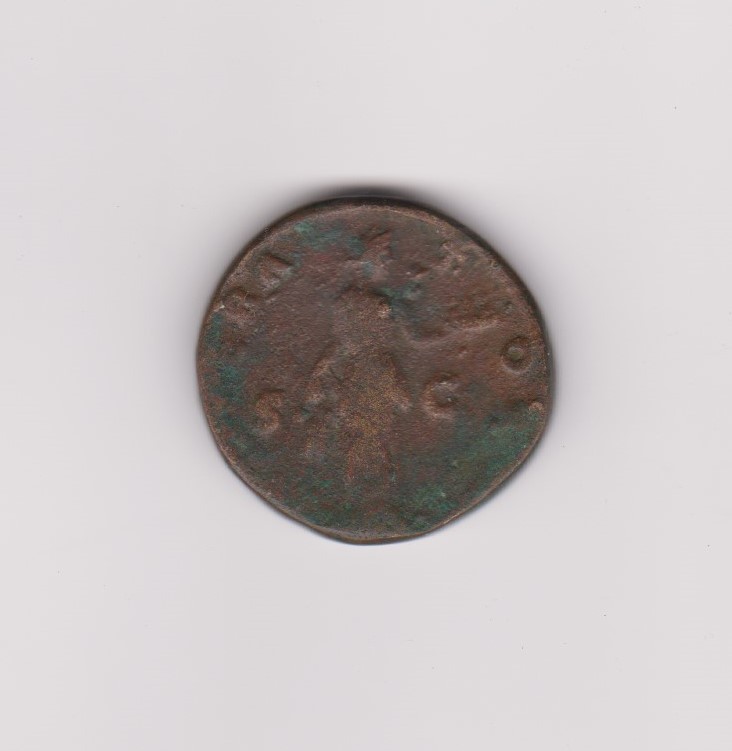 Roman - Antoninus Pius A.D. 138-161 Sestertius, rev: IMPEPIATOR S.C. About fine - Bild 2 aus 2