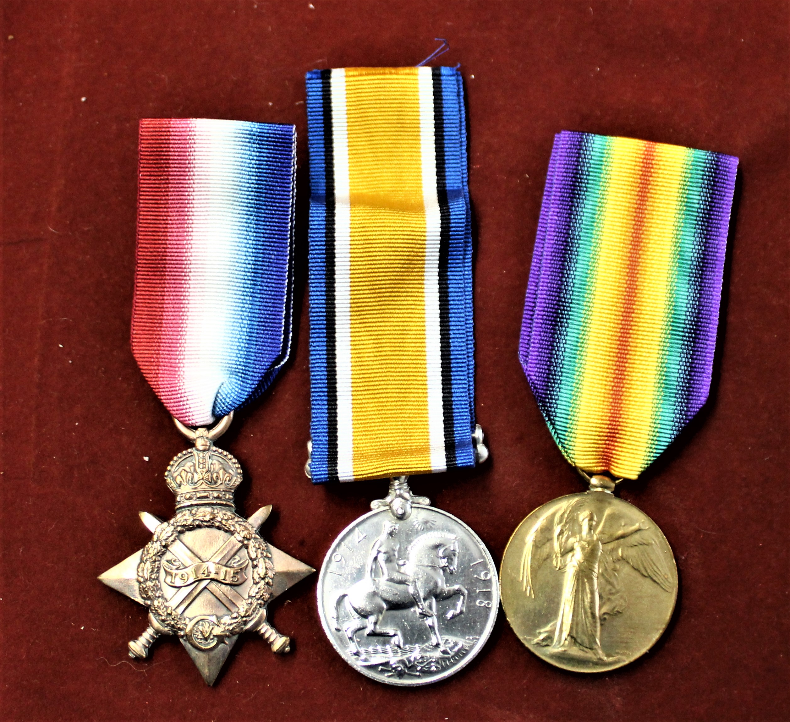 British WWI Trio to M.8961 F.V. Young., Carpenter Royal Navy, later Joiner 4th class. Including