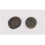 Roman - Maximian Bronze post reform radiate, reverse Concordia Militvm Maximian and Jupiter, good