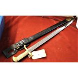 American replica Civil War Model 1862 Remington "Zouave" Rifle Yathagan presentation Bayonet,