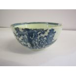 18th CENTURY ENGLISH PORCELAIN TEA BOWL, decorated with "Cow Herd" pattern, possibly Liverpool