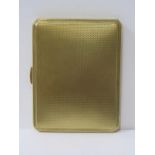 9ct YELLOW GOLD CIGARETTE CASE, approx 63 grams
