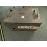 METAL MINE BOX, US mine/cable box with instructions to lid