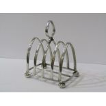 EDWARDIAN 4-SECTION SILVER TOAST RACK, 143 grams