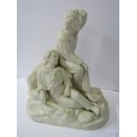 VICTORIAN PARIAN GROUP, "Resting Father and Son", 12" height
