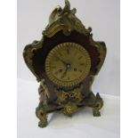 19th CENTURY FRENCH BRACKET CLOCK, tortoiseshell and ormolu Rococo design, bracket clock coiled