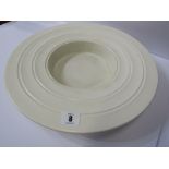 KEITH MURRAY, matt ivory finish Wedgwood circular 14" dish