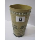 HANNAH BARLOW, Doulton scratch work tumbler decorated with cattle in highland pasture (2 hairline