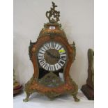 FRENCH BRACKET CLOCK, an impressive floral marquetry Rococco design bracket clock with matching