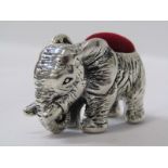 SILVER PIN CUSHION in the form of an Elephant