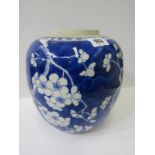 ORIENTAL CERAMICS, 18th Century Kangxi Hawthorn Blossom ginger jar with 6 character base mark, 19cm