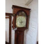 EARLY 19th CENTURY 8 DAY LONG CASE CLOCK, signed W Goodwyn of Tetbury, equestrian painted clock face