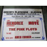 CONCERT POSTER, "Jimi Hendrix Experience" concert poster at Green's Playhouse, Glasgow, possible
