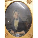 EARLY 19th CENTURY ENGLISH SCHOOL, oil on re-lined canvas "Portrait of Thomas Nuttall's Mother",