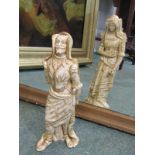 DOULTON BURLSEM FIGURE, early double sided figure Mephistopheles & Marguerite in cream colourway (