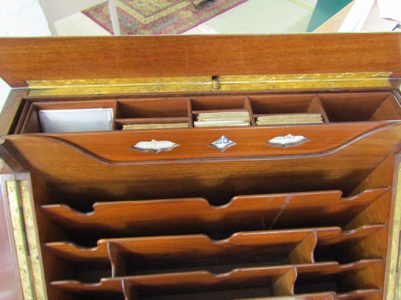 19TH CENTURY STATIONERY DESK CHEST - Image 4 of 7