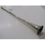 SILVER HUNTING HORN, Thornhill & Co silver hunting horn, maker HL London HM, 1895, 37cm, 74 grams